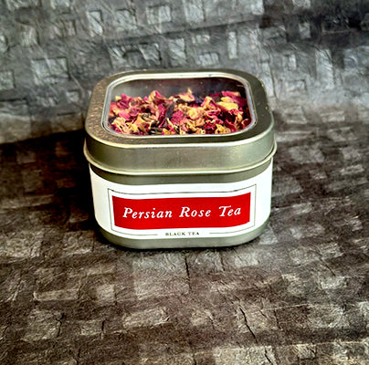 Persian Rose Tea Window Tin