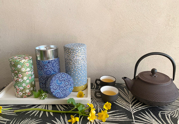 Japanese Washi Paper Tea Tins