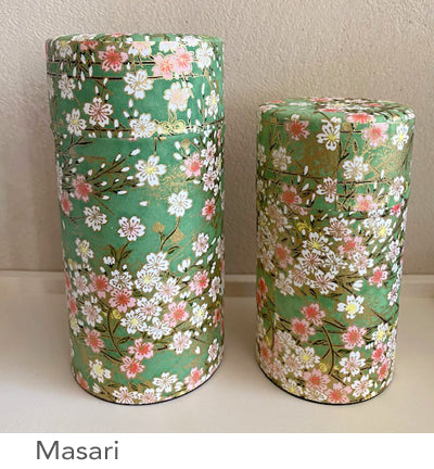 Japanese Washi Paper Tea Tins